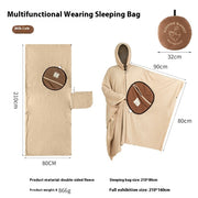 multi-purpose cloak sleeping bag, view 4 - MRSLM