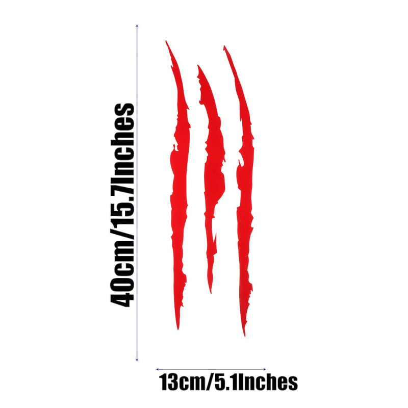 Reflective monster claw car stickers, view 11 - MRSLM