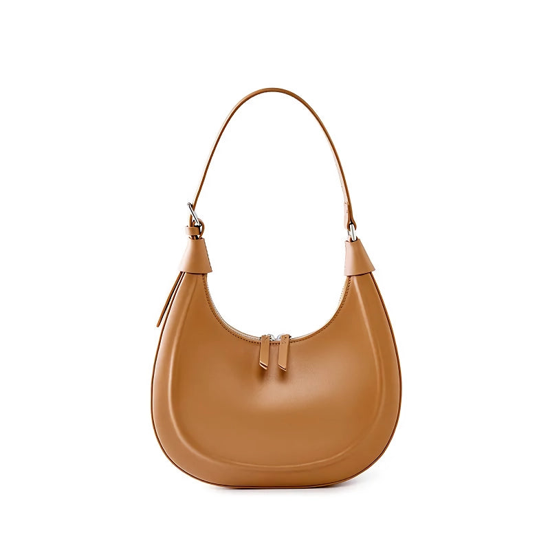 genuine leather moon bag, view 5 - MRSLM