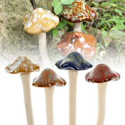 4-piece ceramic garden mushroom ornaments, view 4 - MRSLM