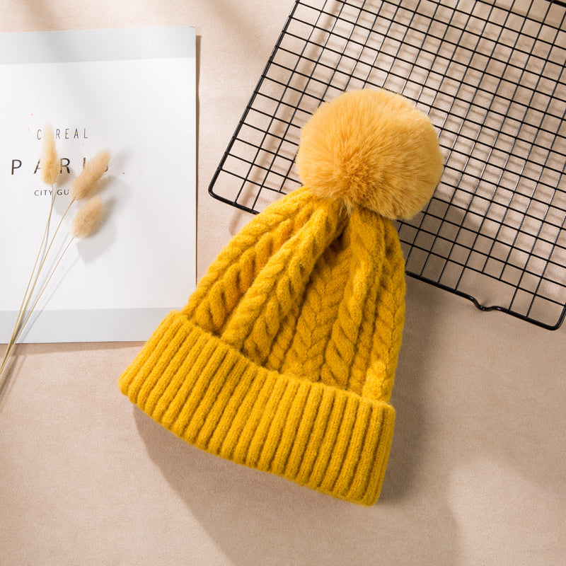 women's winter knitted hat, view 4 - MRSLM