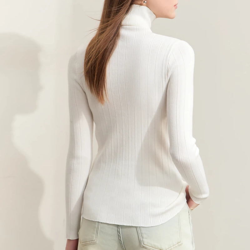 women's turtleneck sweater, view 9 - MRSLM
