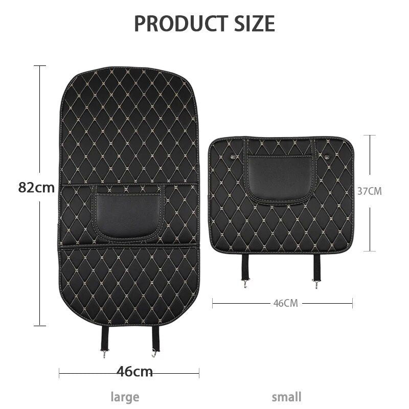 PU leather car seat back protector, view 5 - MRSLM