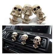 resin skull car air freshener, view 7 - MRSLM