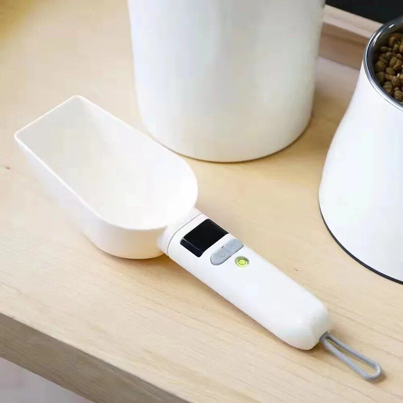 Multi-Function Digital Pet Feeding Spoon & Kitchen Scale – Precision 0.1g to 800g Measurement