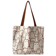 cat canvas handbag, view 6 - MRSLM