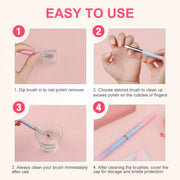 nail art clean up and painting brush, view 8 - MRSLM