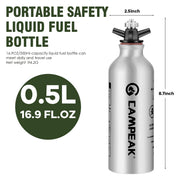 aluminum fuel bottle, view 7 - MRSLM