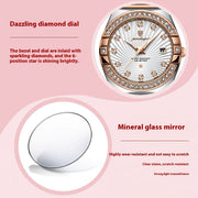 Women's ultra-thin quartz watch with steel strap, view 4 - MRSLM