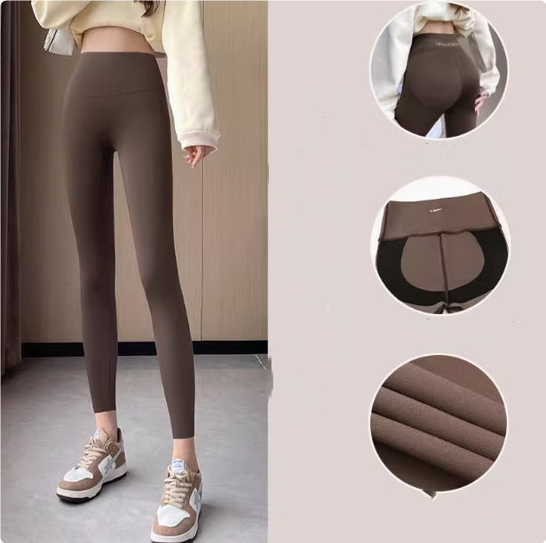 Women's lamb fleece-lined leggings, view 5 - MRSLM