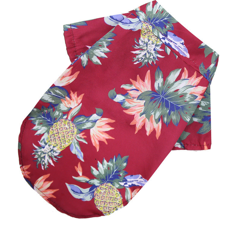 hawaiian summer breeze dog t-shirt, view 13 - MRSLM