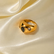 black diamond ring, view 7 - MRSLM