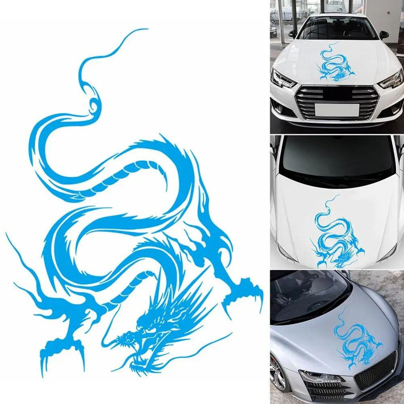 dragon pattern car hood decal, view 8 - MRSLM