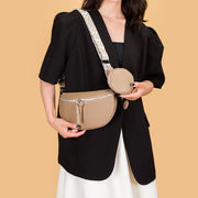 Women's genuine leather crossbody belt bag, view 8 - MRSLM