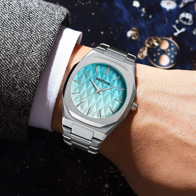 embossed dial men's watch - MRSLM