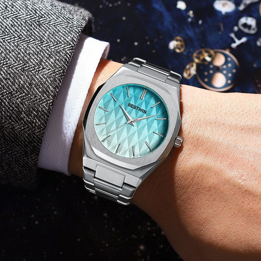 embossed dial men's watch - MRSLM