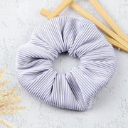 oversized pleated striped scrunchie, view 12 - MRSLM