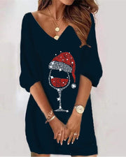 lace v-neck off-the-shoulder dress, view 10 - MRSLM