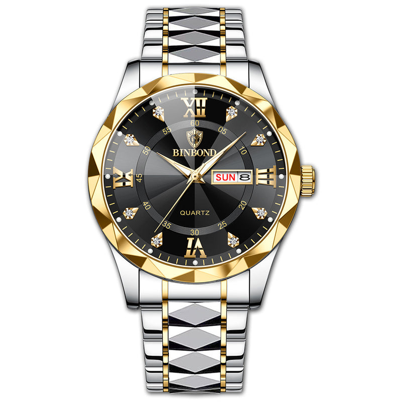 waterproof dual calendar watch, view 21 - MRSLM