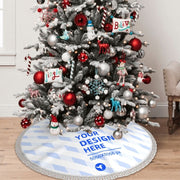 fringed Christmas tree skirt - MRSLM