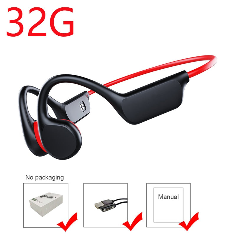 bone conduction earphones, view 2 - MRSLM