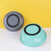 stainless steel non-slip dog bowl, view 7 - MRSLM