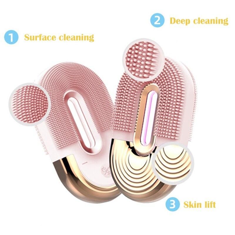 sonic silicone facial cleansing brush, view 6 - MRSLM