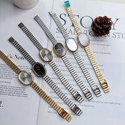 small oval quartz watch for women, view 9 - MRSLM