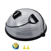 half exercise ball trainer with bands, view 2 - MRSLM