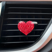heart rhinestone car perfume clip, view 4 - MRSLM