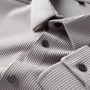 thin slim fit business casual shirt, view 9 - MRSLM