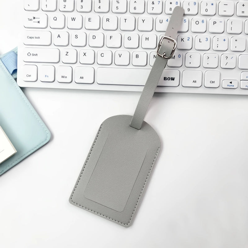 PU leather luggage tag, view 9 - MRSLM