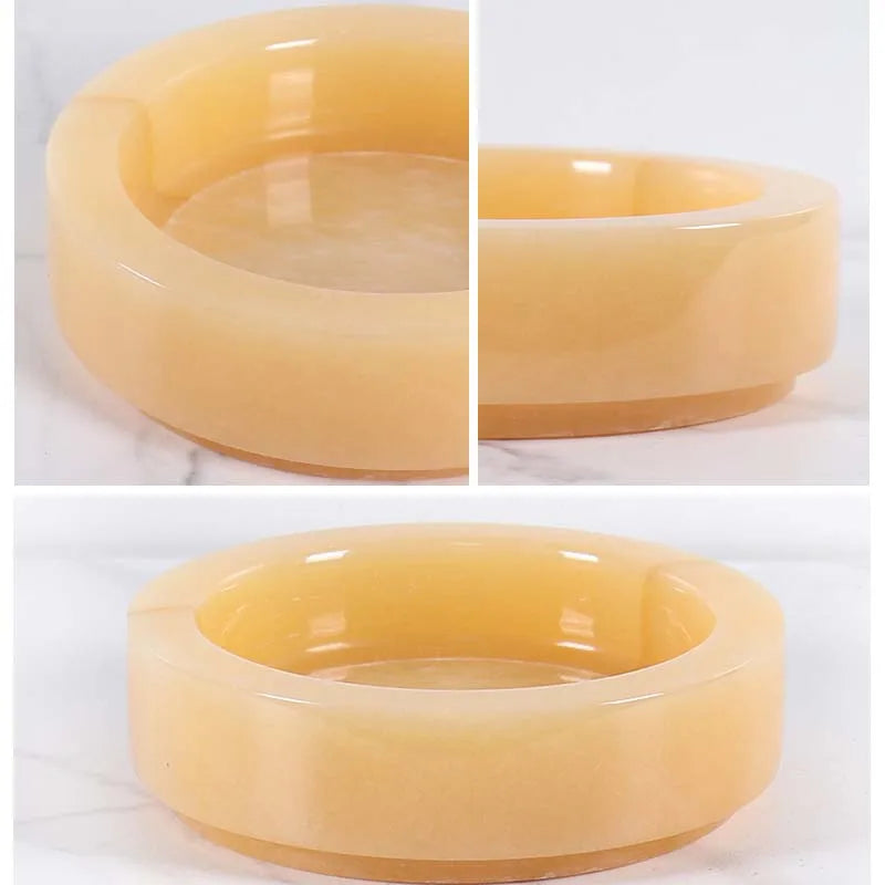 natural marble stone flower pot, view 5 - MRSLM