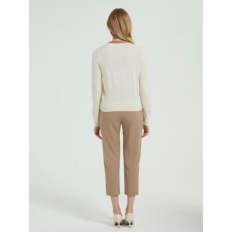silk and wool blend v-neck cardigan, view 7 - MRSLM