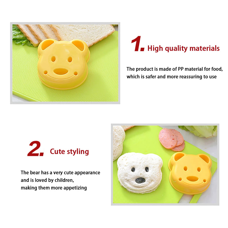 bear-shaped sandwich cutter, view 4 - MRSLM