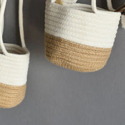 jute macrame hanging planter, view 8 - MRSLM