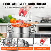 stainless steel steamer pot, view 8 - MRSLM