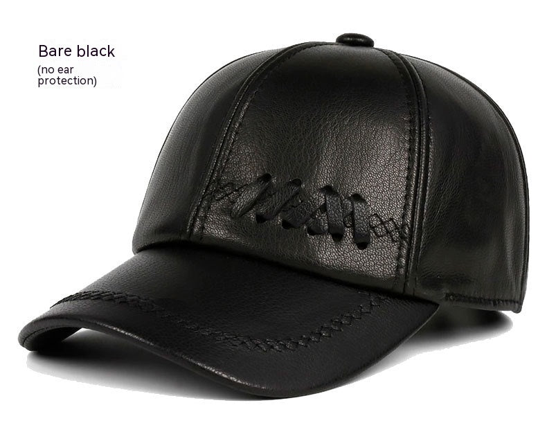 men's sheepskin leather hat, view 8 - MRSLM