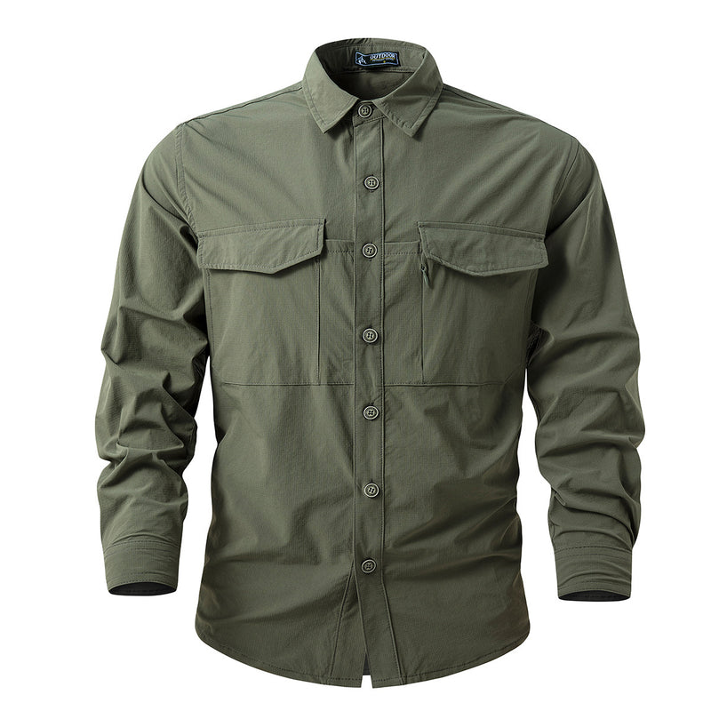 Quick-drying multi-pocket outdoor shirt, view 10 - MRSLM