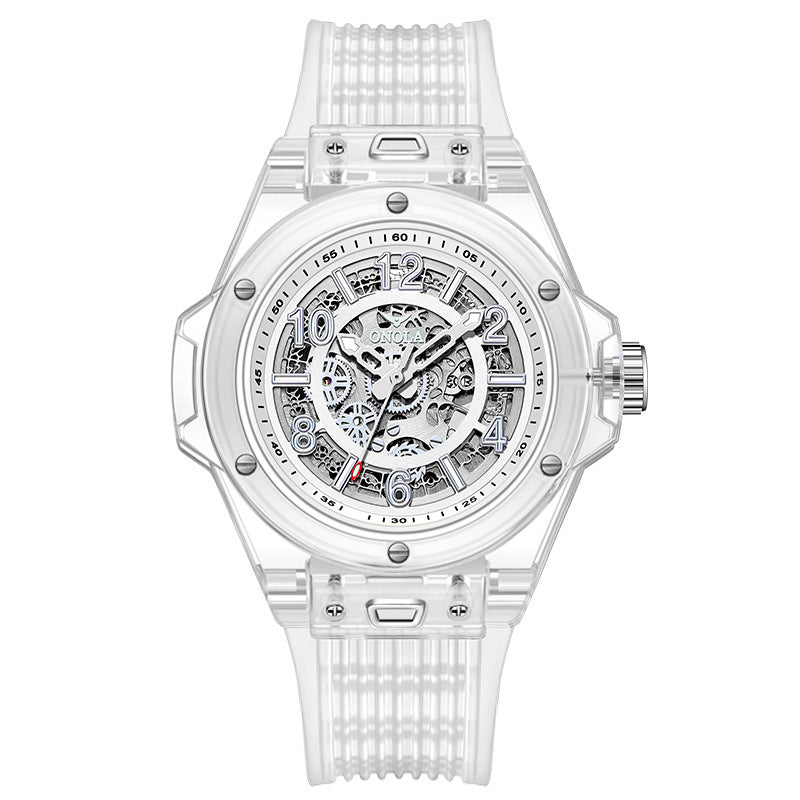 Men's transparent automatic mechanical watch, view 6 - MRSLM