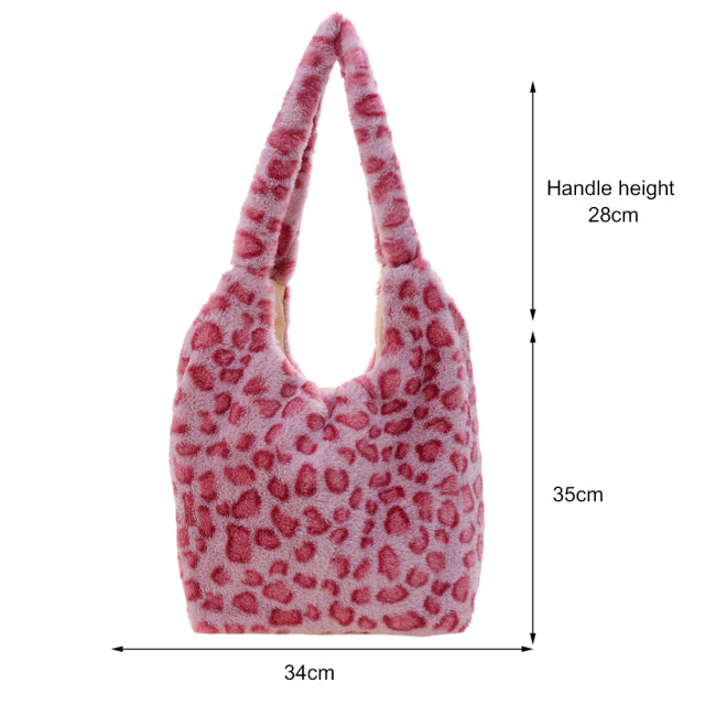 plush shoulder handbag, view 7 - MRSLM