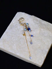 gold ear bone clip no piercing, view 2 - MRSLM