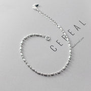 s925 silver bean bead butterfly bracelet, view 5 - MRSLM