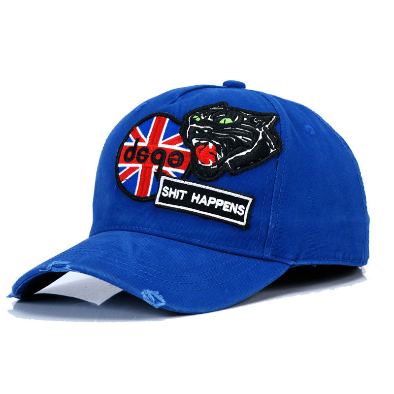 casual embroidered washed cotton hat, view 7 - MRSLM