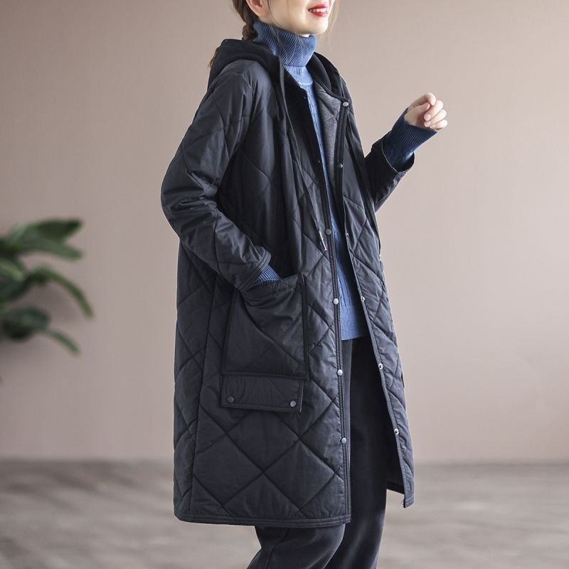 Hooded long trench coat, view 8 - MRSLM