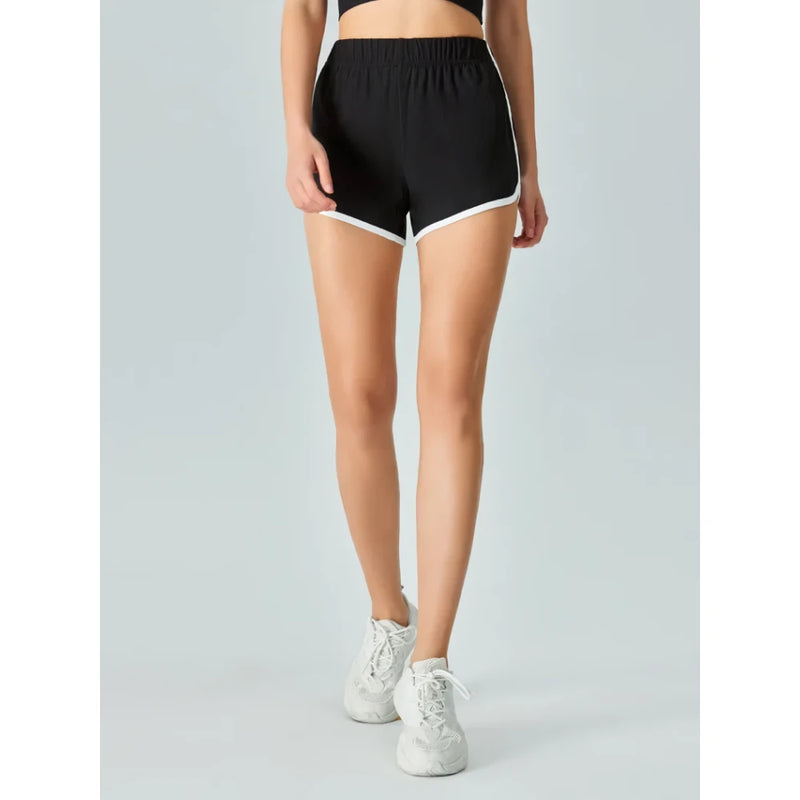 Women's cool cotton yoga shorts, view 6 - MRSLM