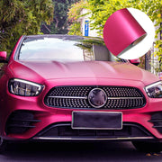 rose red chrome metallic vinyl wrap, view 3 - MRSLM