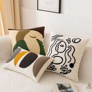 abstract embroidery cushion cover - MRSLM