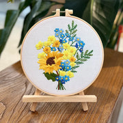 flower embroidery kit for beginners, view 3 - MRSLM