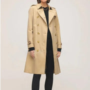 khaki windbreaker trench coat - MRSLM